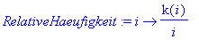 RelativeHaeufigkeit := proc (i) options operator, a...