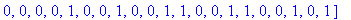 kopf := [1, 0, 1, 0, 0, 0, 1, 1, 1, 0, 0, 1, 0, 0, ...