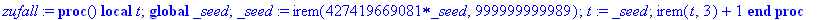 zufall := proc () local t; global _seed; _seed := i...