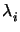 $ \lambda_{i}^{}$